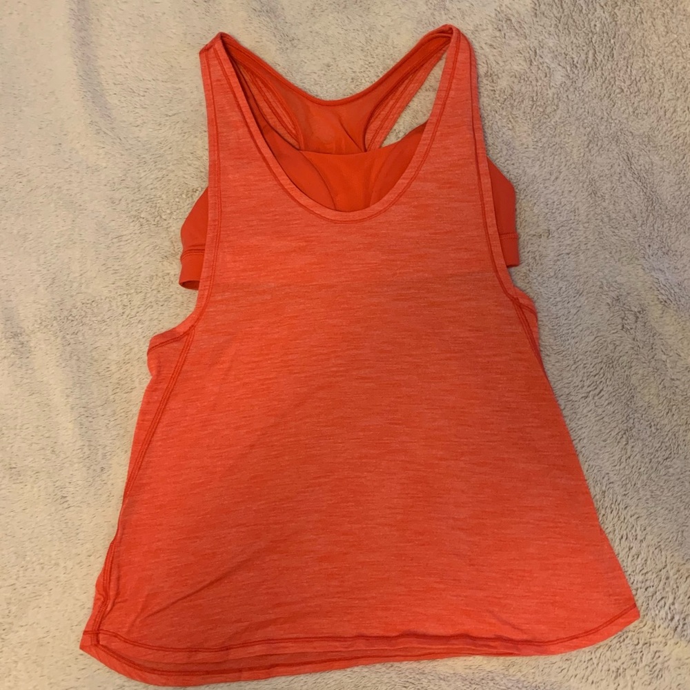Coral lululemon tank size 8
